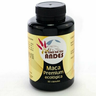 Maca Premium 6:1 Ecológica 825 mg. El Oro de los Andes Maca Premium 6:1 Ecológica 825 mg. El Oro de los Andes