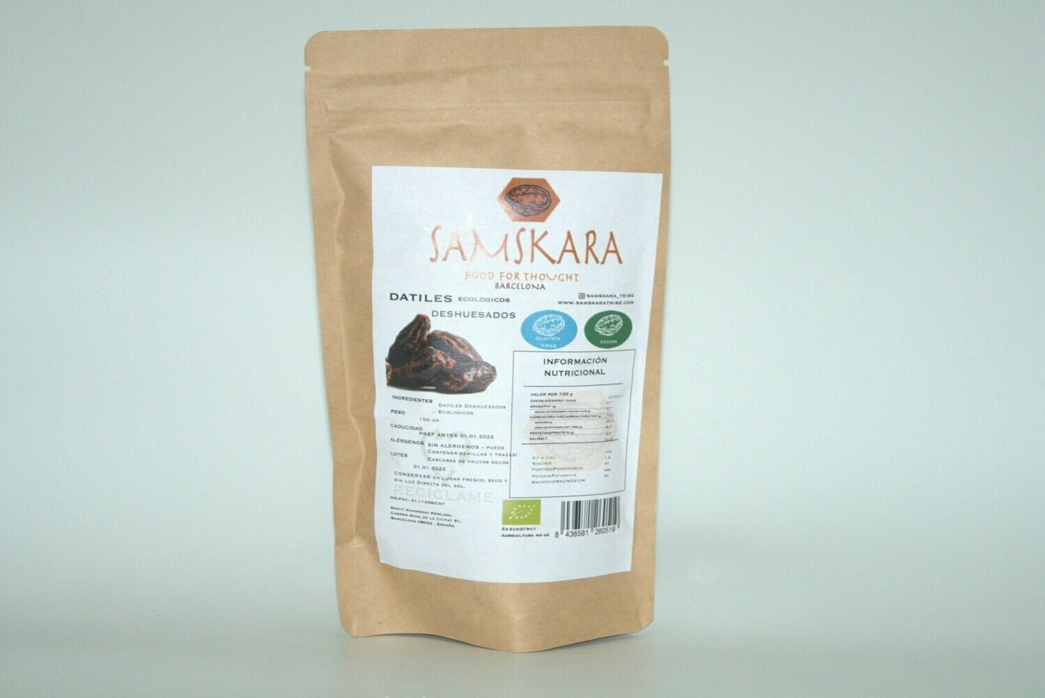 Dátil deshuesado Bio 150 gr El Oro de los Andes