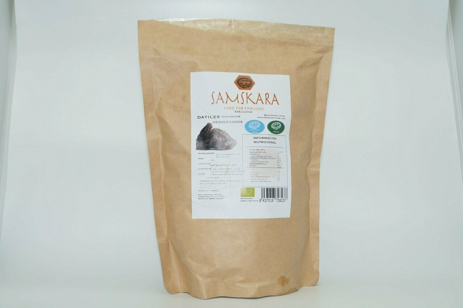 Dátil deshuesado Bio 1 Kg. El Oro de los Andes