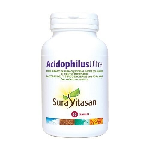 Acidophilus Ultra 30 Cápsulas Vegetales Entéricas Sura Vitasan