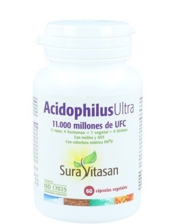 Acidophilus Ultra 60 Cápsulas Vegetales Entéricas Sura Vitasan