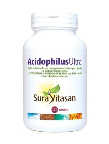 Acidophilus Ultra 120 Cápsulas Vegetales Entéricas Sura Vitasan
