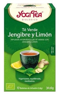 Té Verde Jengibre y Limón Bio 17 filtros de YOGI TEA®