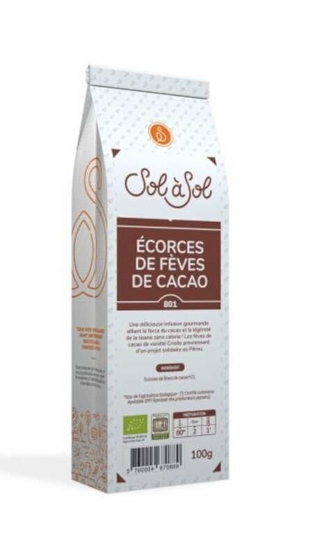 Infusión Corteza de Granos de Cacao ( Criollo ) Bio 100 gr. El Oro de los Andes