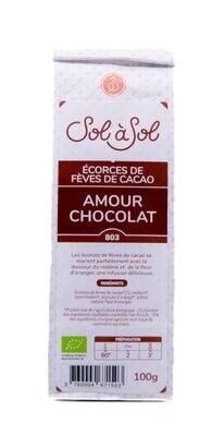 Infusión Amour Chocolat Rooibos Naranja Corteza de Granos de Cacao Bio 100 gr. El Oro de los Andes