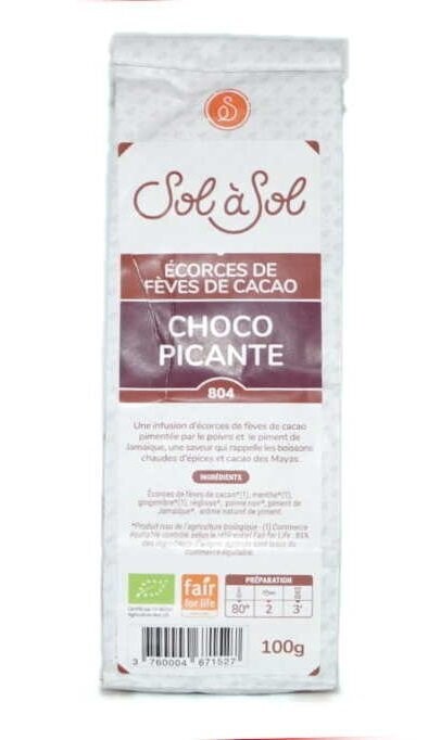 Infusión Corteza de Cacao y Pimienta Picante Bio 100 gr. El Oro de los Andes