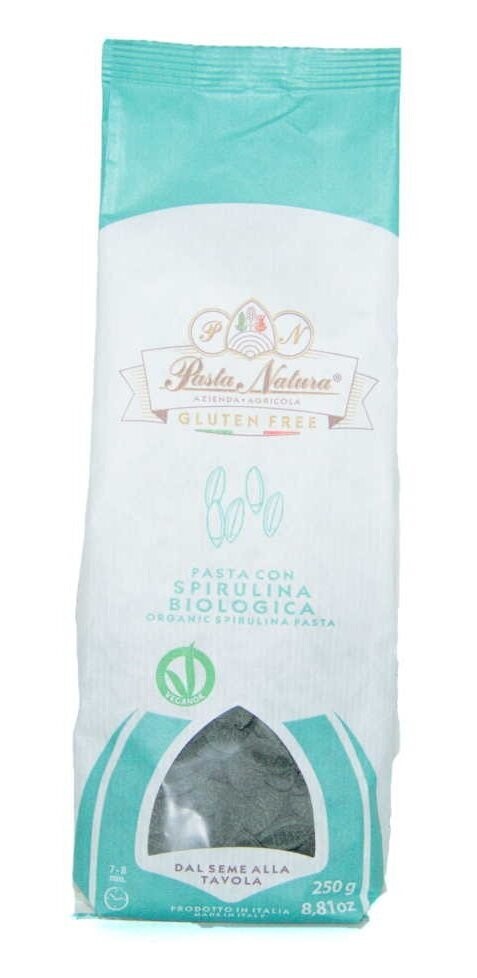 Pasta de Arroz Integral y Espirulina, Albóndigas Sarda -gnocco sardo-, Sin Gluten, Ecológica 250 g El Oro de los Andes