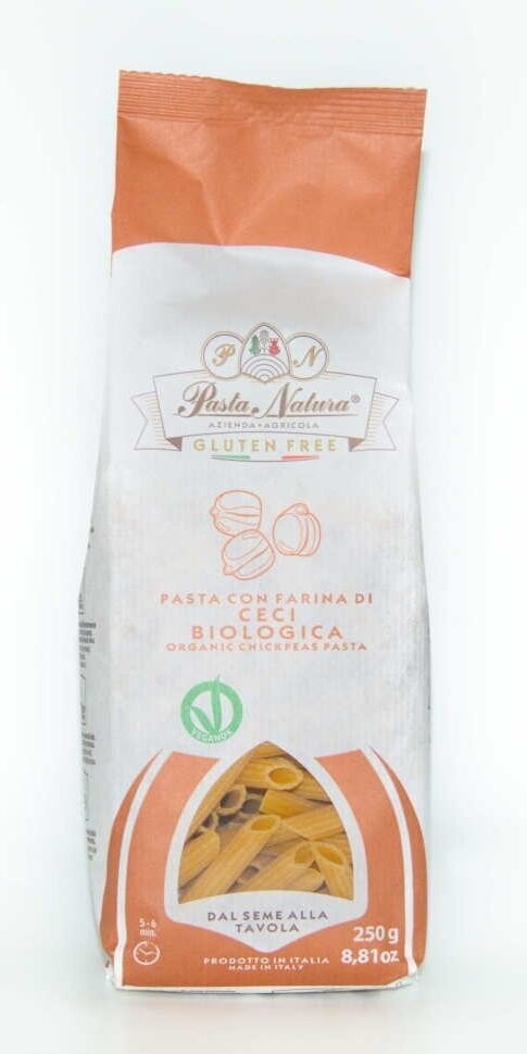 Pasta de Garbanzo, macarrón, Sin Gluten, Ecológica 250 g El Oro de los Andes