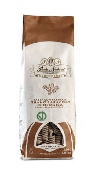 Pasta de Trigo Sarraceno, Espirales, Fusilli, Sin Gluten, Ecológica 250 g El Oro de los Andes