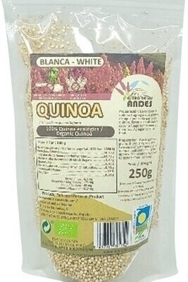 Quinoa blanca Ecológica 250 gramos El Oro de los Andes Quinoa blanca Ecológica 250 gramos El Oro de los Andes