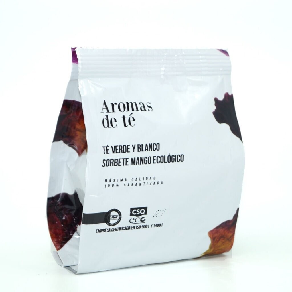 Té Verde y Blanco con Sorbete de Mango ecológico 40 g El Oro de los Andes
