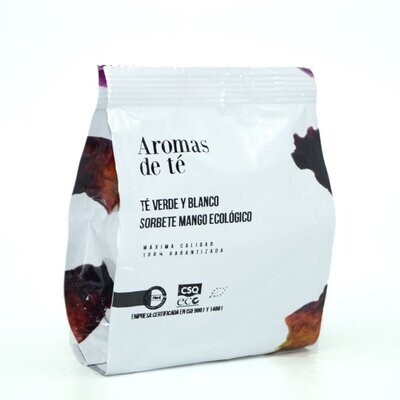 Té Verde y Blanco con Sorbete de Mango ecológico 40 g El Oro de los Andes