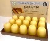 Velas energéticas de Palo Santo artesanas 100% vegetales El Oro de los Andes