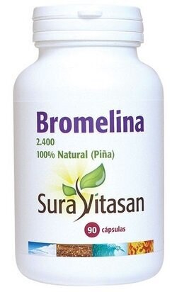 Bromelina 2.400, 90 Cápsulas Vegetales Sura Vitasan