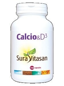 Calcio y D3 150 Cápsulas vegetales Sura Vitasan