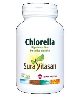 Chlorella 300 cápsulas vegetales Sura Vitasan