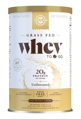 Whey To Go Proteína de suero en polvo (Sin Sabor ) - 377 g Solgar®