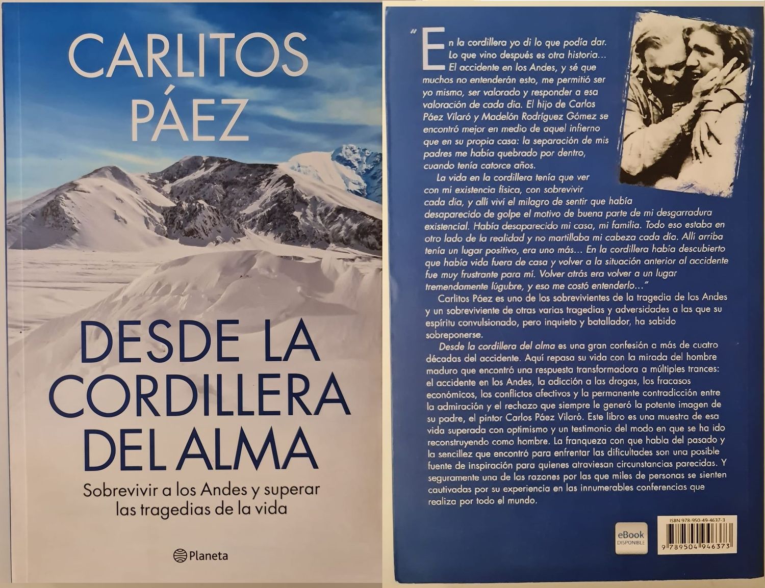 LSDLN LIBRO "DESDE LA CORDILLERA DEL ALMA" de 2015, CARLITOS PAEZ