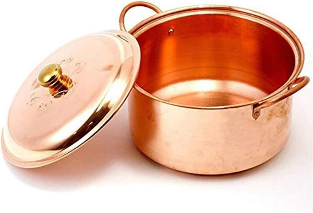 Cazuela de Cobre Hecha a Mano de 22CM