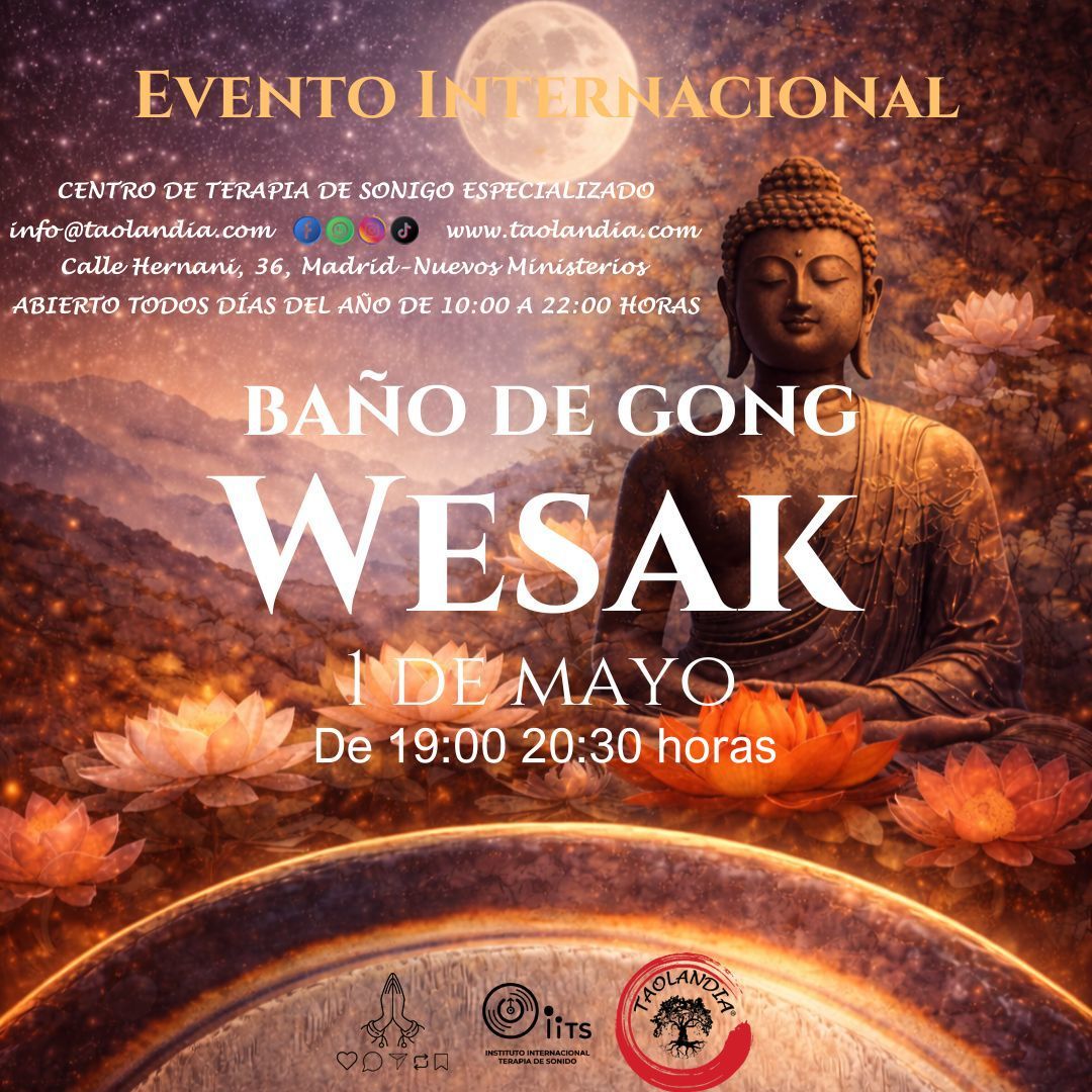 BAÑO DE GONG LUNA WESAK 2026
