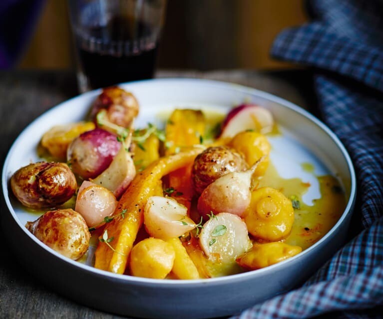 Légumes de saison glacés