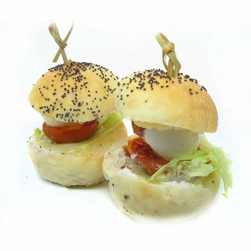 Bouchée briochée tomate mozzarella