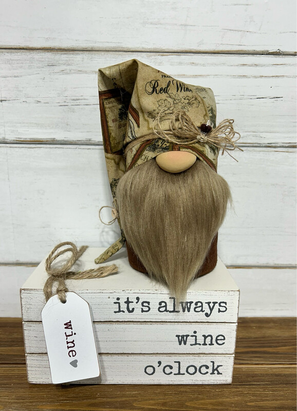 Wine lover gnome 6.5”