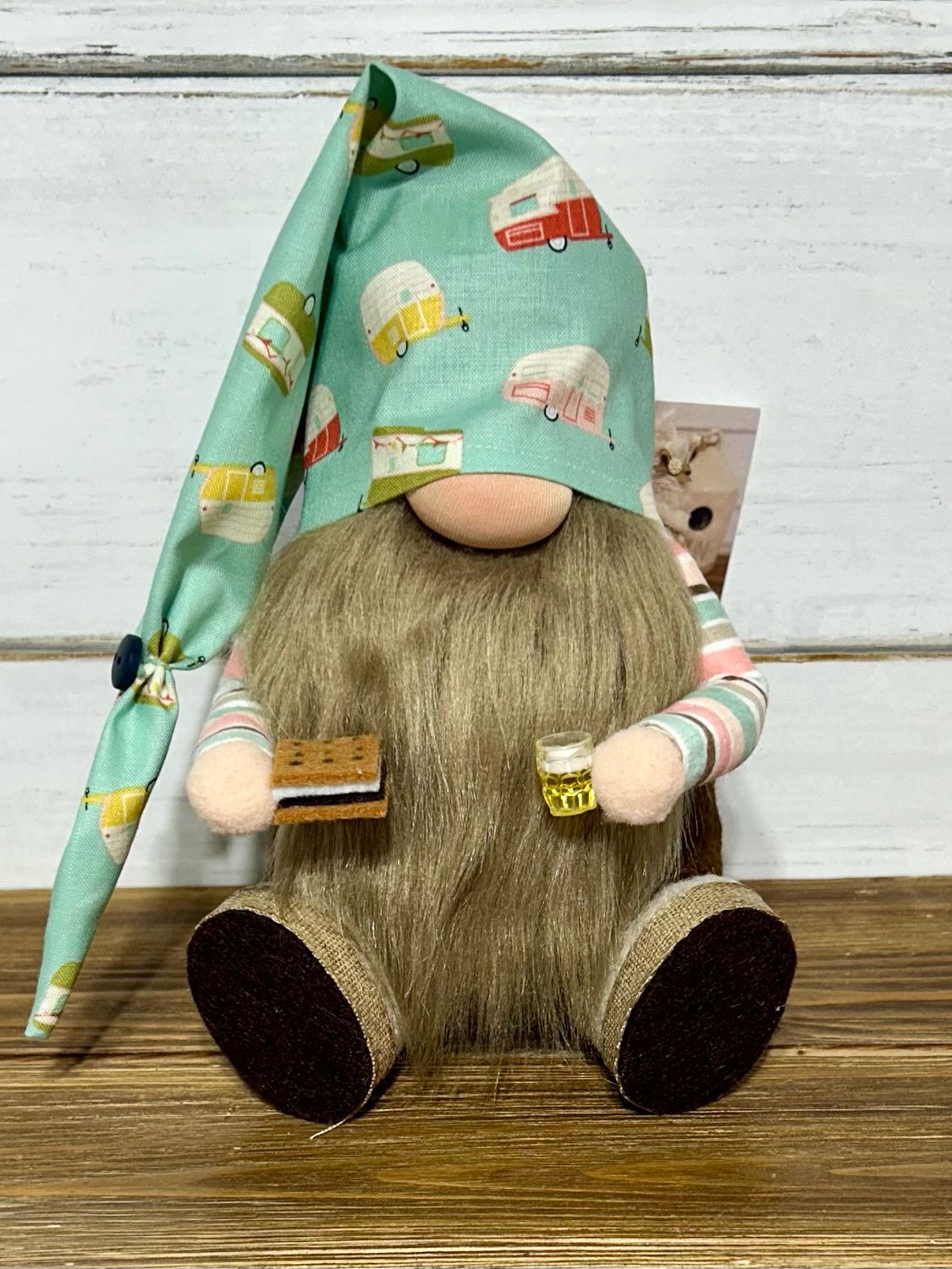 Camping gnome-boy