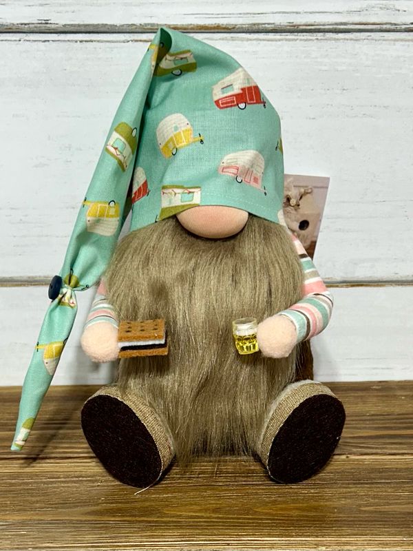 Camping gnome-boy