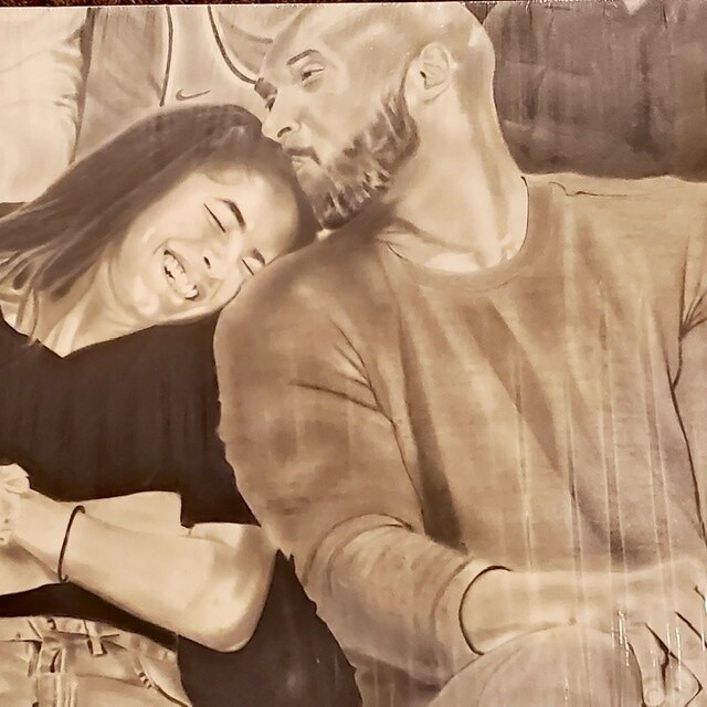 Kobe Bryant and Gigi