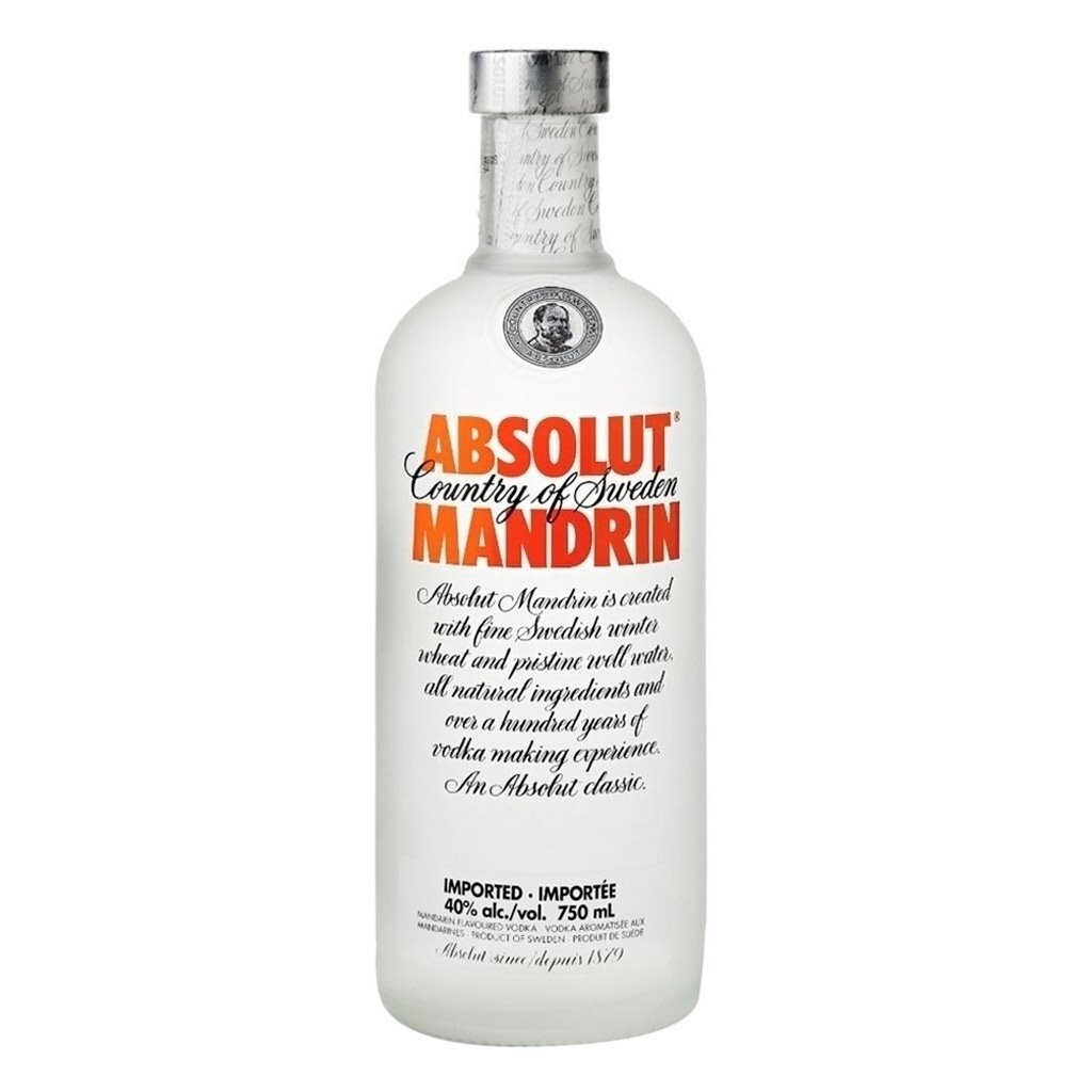 Vodka absolut mandarin x750cc