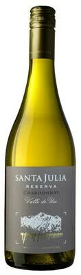 Vino Blanco Santa julia reserva chardonnay x750cc