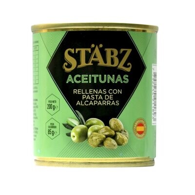 Aceitunas rellenas c/alcaparras stabz x200grs