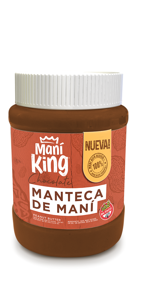 Manteca de mani king c/chocolate x350grs