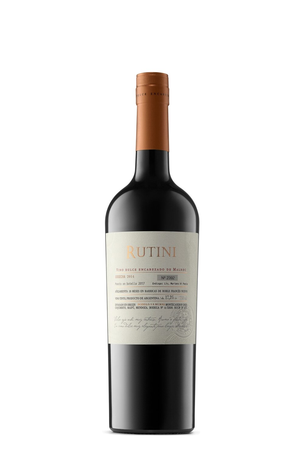 Vino Rutini dulce encabezado x750cc