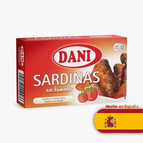 Sardinas en salsa de tomate dani x90grs