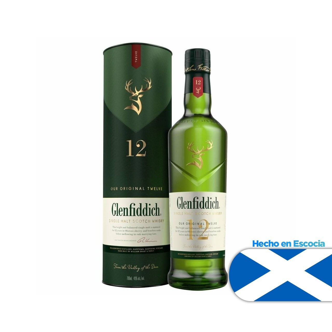 Whisky Glenfiddich 12 a x750cc