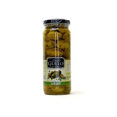 Aceitunas verdes cond. en aceite gullo x330gr