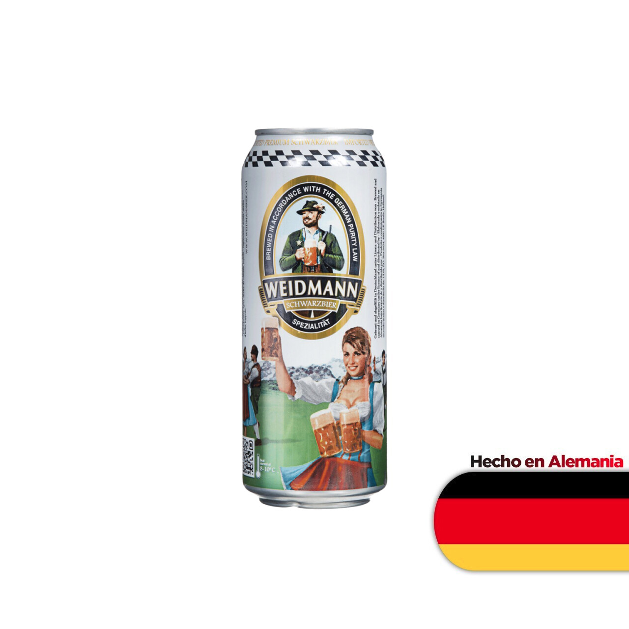 Cerveza Weidmann Schwarzbier Negra Lata x500cc