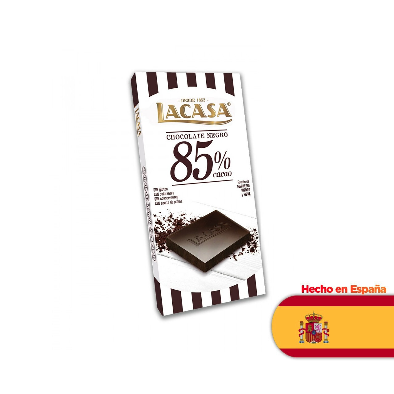 Lacasa tableta choc. 85% cacao x100gr