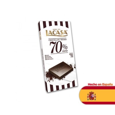 Lacasa tableta choc. 70% cacao x100gr