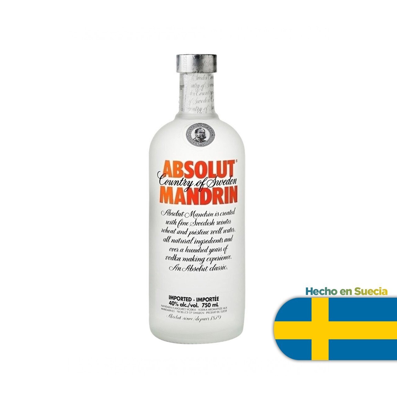 Vodka Absolut Mandarin x700cc (Suecia)