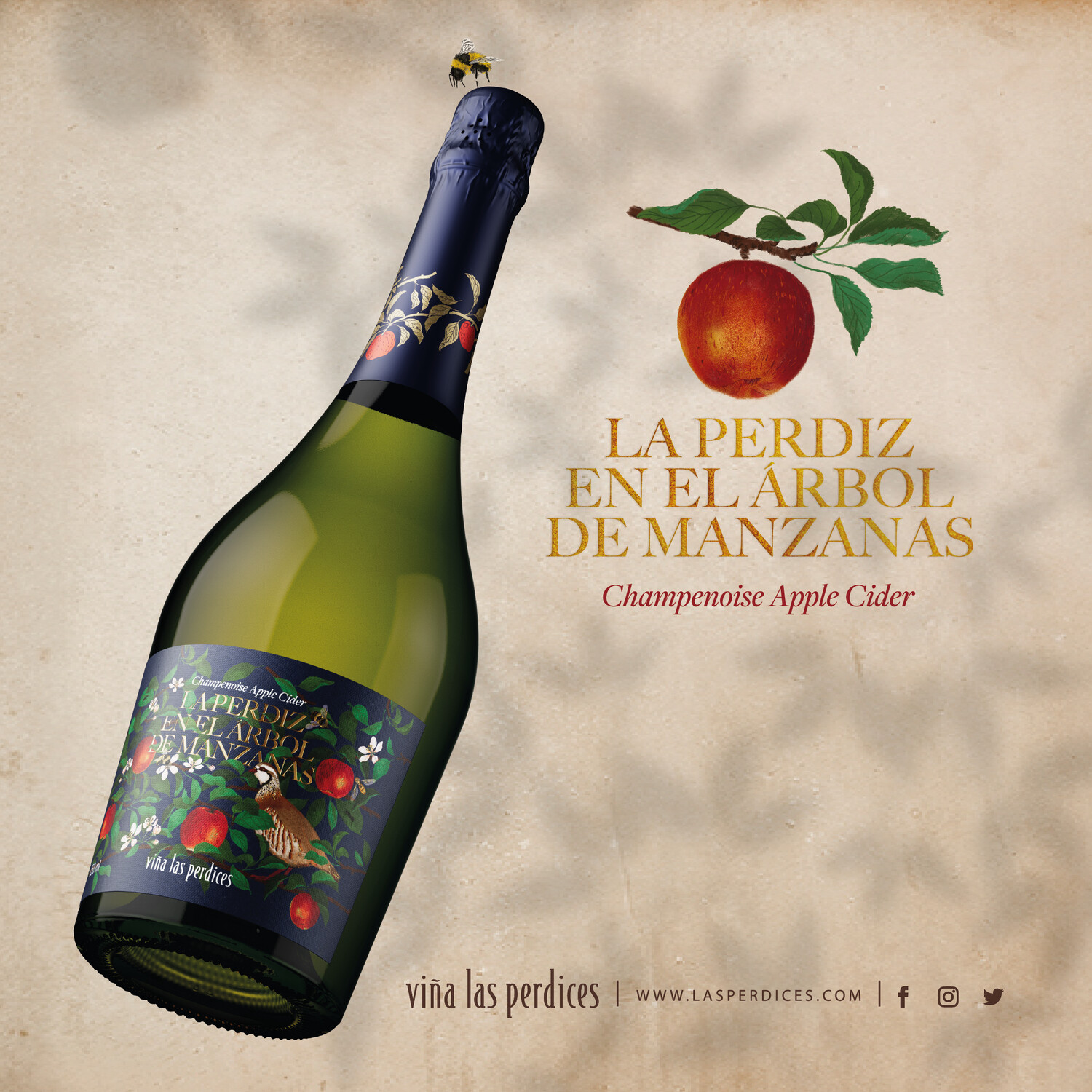 Las Perdices Sidra Premium Manzana x750cc