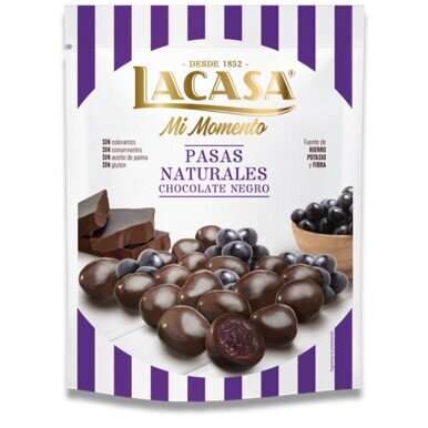 Lacasa Pasas Chocolate Negro x125grs