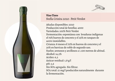 Vino Stella crinita petit verdot x750cc