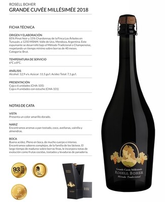 Rosell boher grande cuvee millesime x750cc