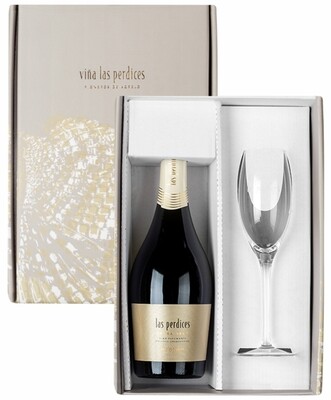 Estuche Las Perdices Extra Brut + Copa x750cc