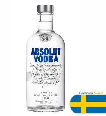 Vodka absolut regular x750cc