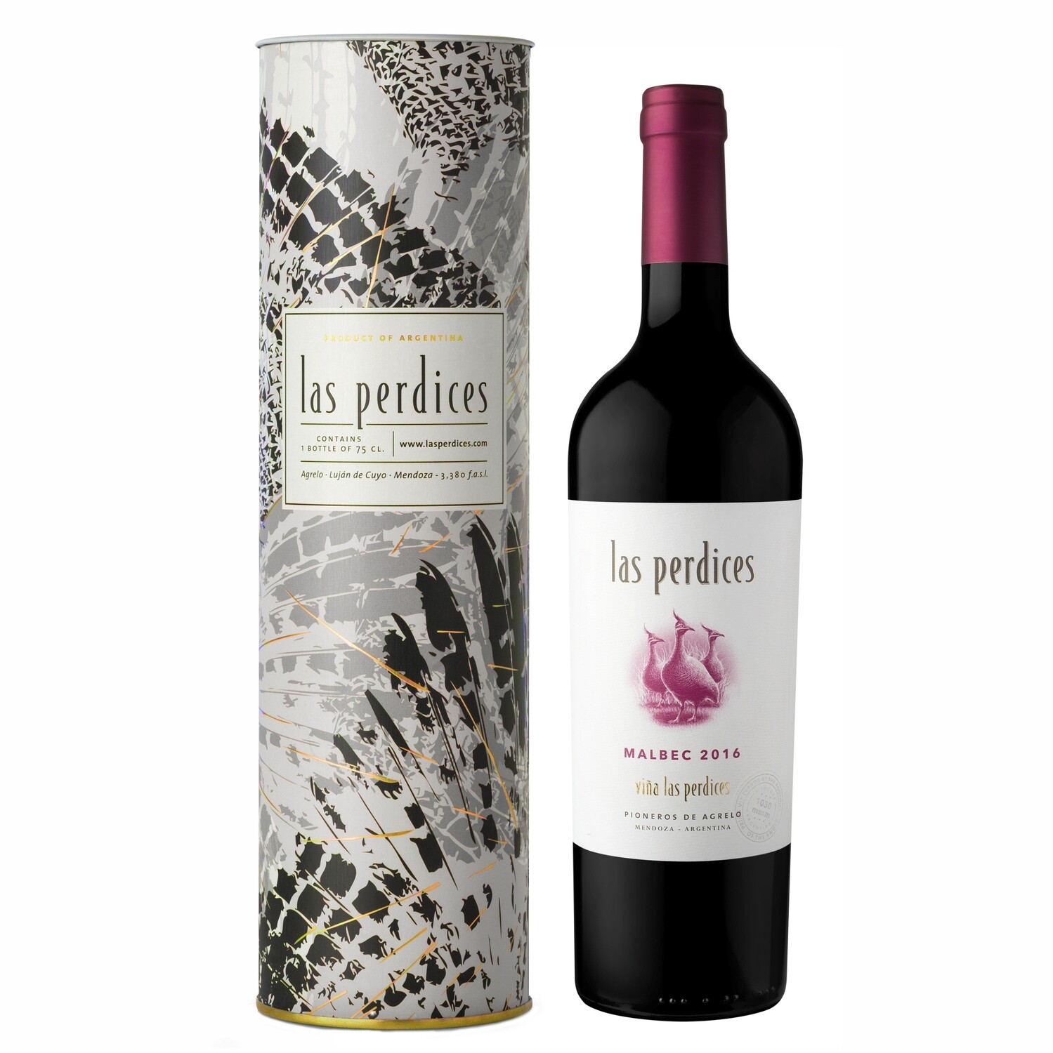 Estuche Las Perdices Varietal Malbec Lata x750cc