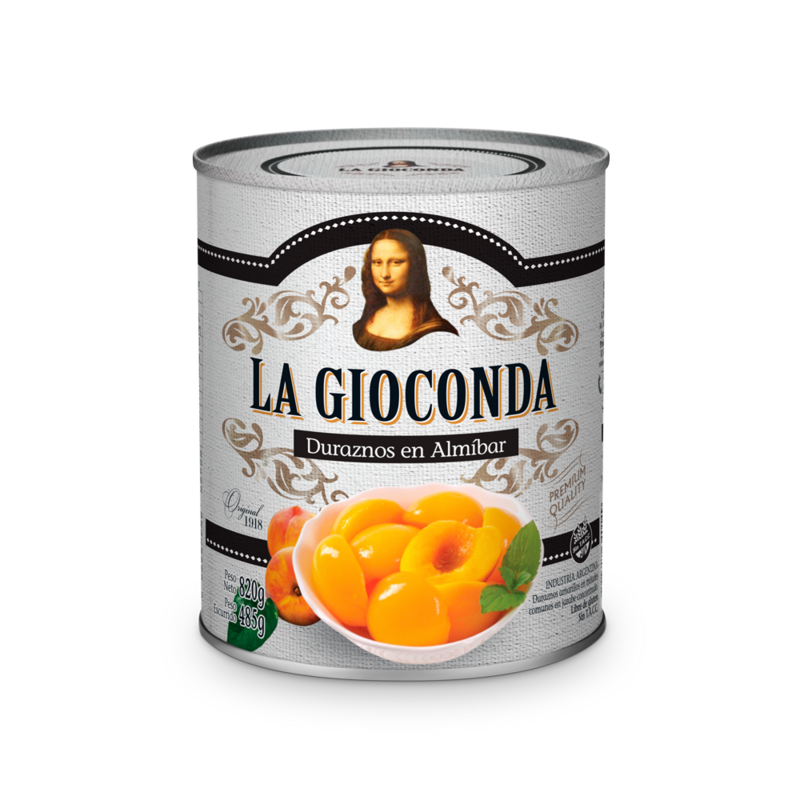 La Gioconda Durazno Mitades x820g